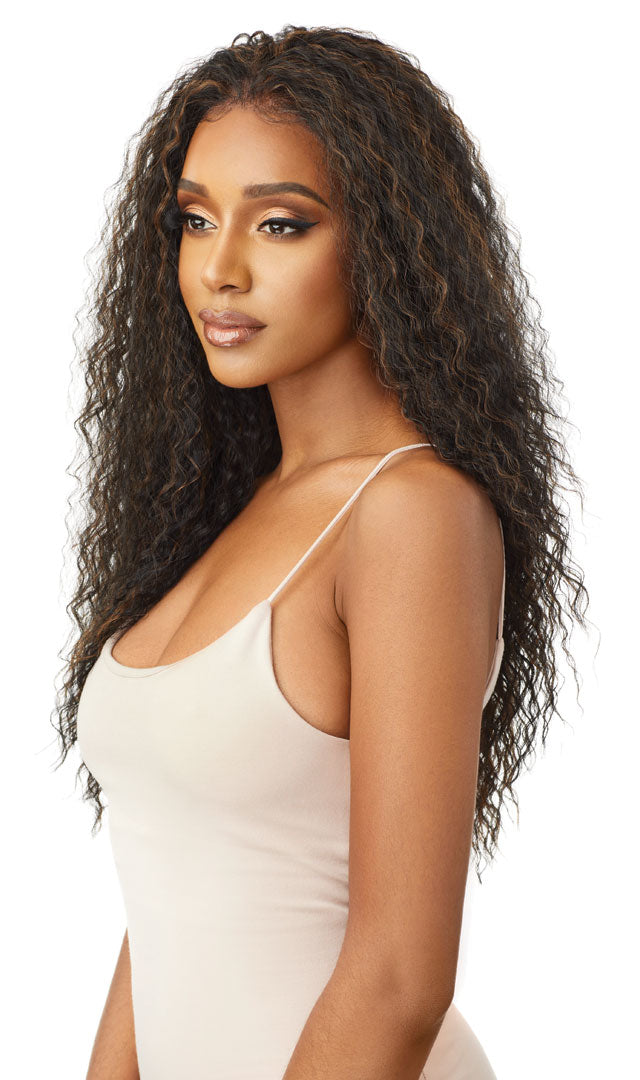 OUTRE  LACEFRONT WIG PERFECT HAIRLINE YVETTE, SIDEVIEW