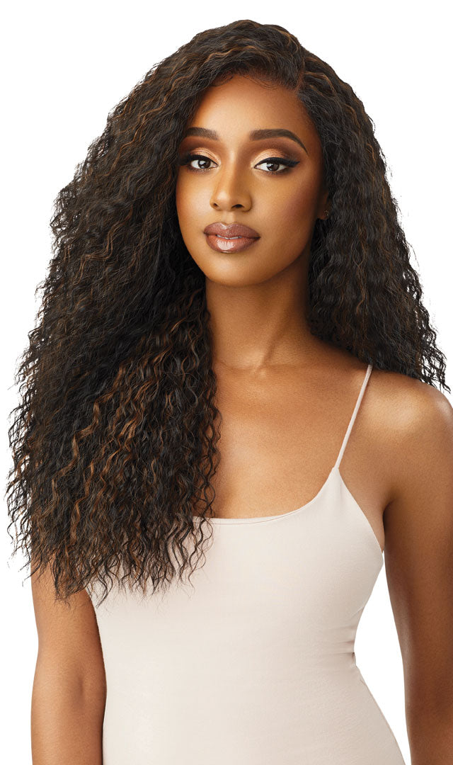 OUTRE  LACEFRONT WIG PERFECT HAIRLINE YVETTE, SIDE FLOW