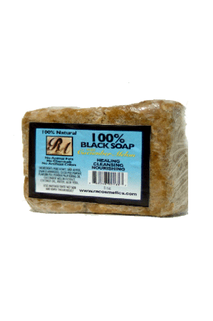 RA Cosmetics 100% Black Soap Bar w/ Cucumber Melon (5oz)