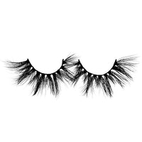 Thumbnail for A pair of false eyelashes with a flare of drama, featuring a full body with deep v fluffy clusters.
