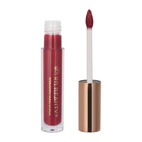 Thumbnail for A photo of RD BEAUTY liquid lipstick in a shade of red, with the product packaging visible. The lipstick is shown with the applicator wand on the right side, and the container has a clear body with the brand name and product information printed on it.