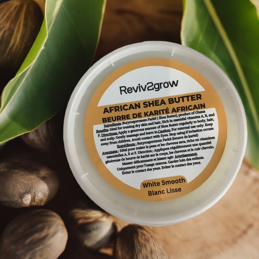 REVIV2GROW 100% Raw Unrefined African Shea Butter - White (12oz) beauty supply store in Calgary