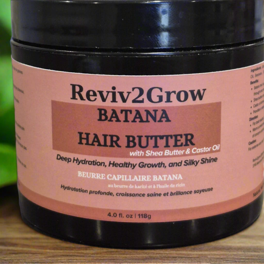 REVIV2GROW 100% Natural Batana Butter with Shea Butter & Castor Oil (6oz)
Sareya Beauty Supply Store
Batana oil 
