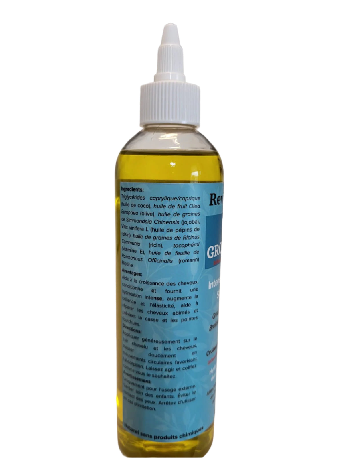 REVIV2GROW Hair Growth Oil Infused with Rosemary Oil  & Biotin  (8oz), ingredients 