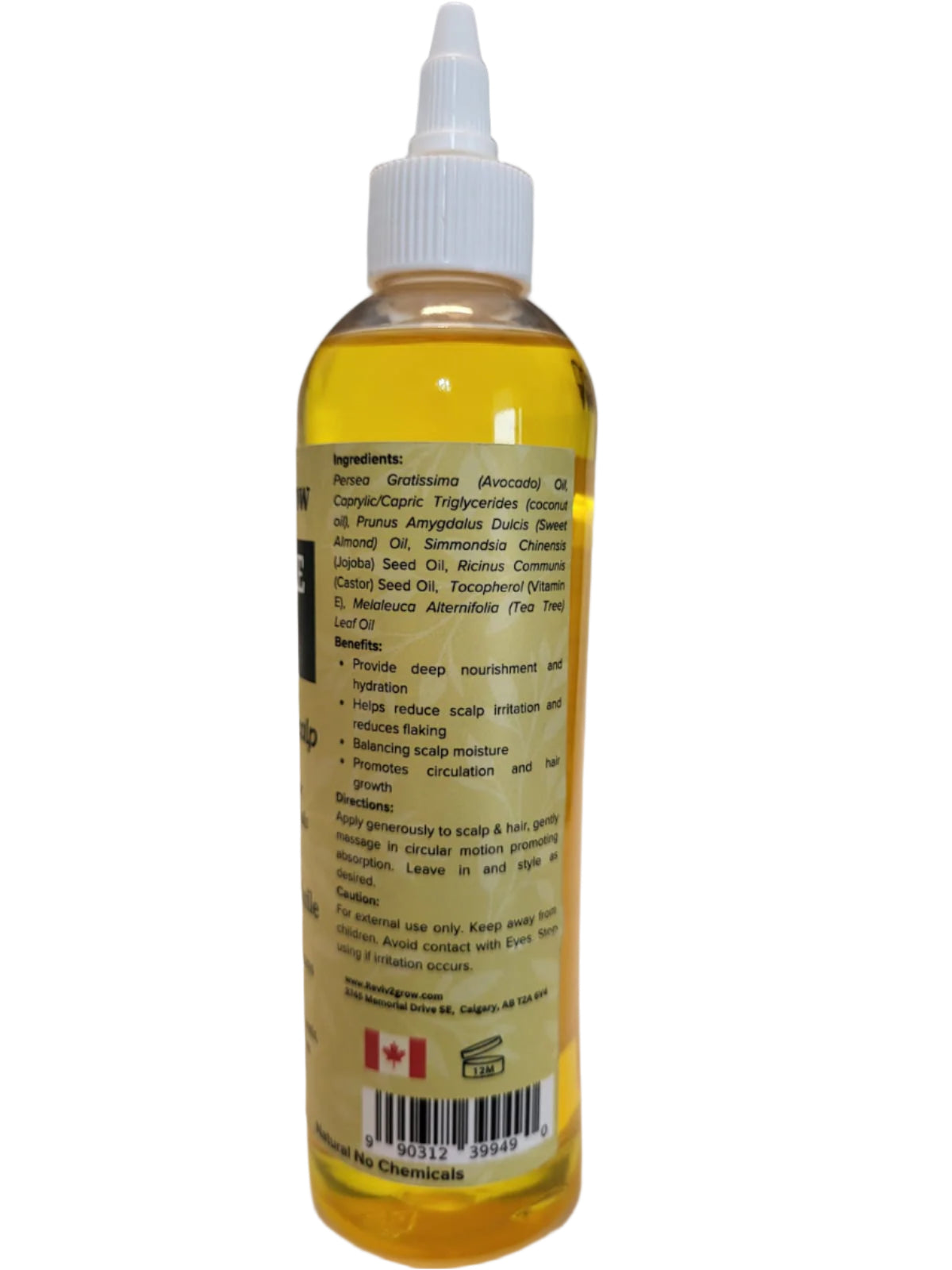REVIV2GROW Tea Tree Oil ( 8oz), natural oils for your hair, nourish your hair , enrich your skin product of canada
