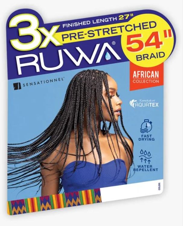 SENSATIONNEL BRAIDS 3X RUWA PRE-STRETCHED BRAID 54″