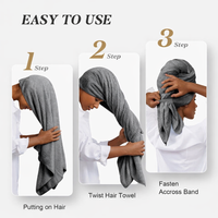 Thumbnail for Step-by-step guide on how to use a hair towel, with text indicating 'Easy to Use'.