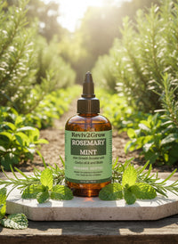 Thumbnail for Bottle of Reviv2Grow Rosemary Mint hair growth booster on a neutral background