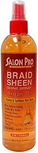SALON PRO Braid Sheen Shine Spray_Argan Oil (12oz)