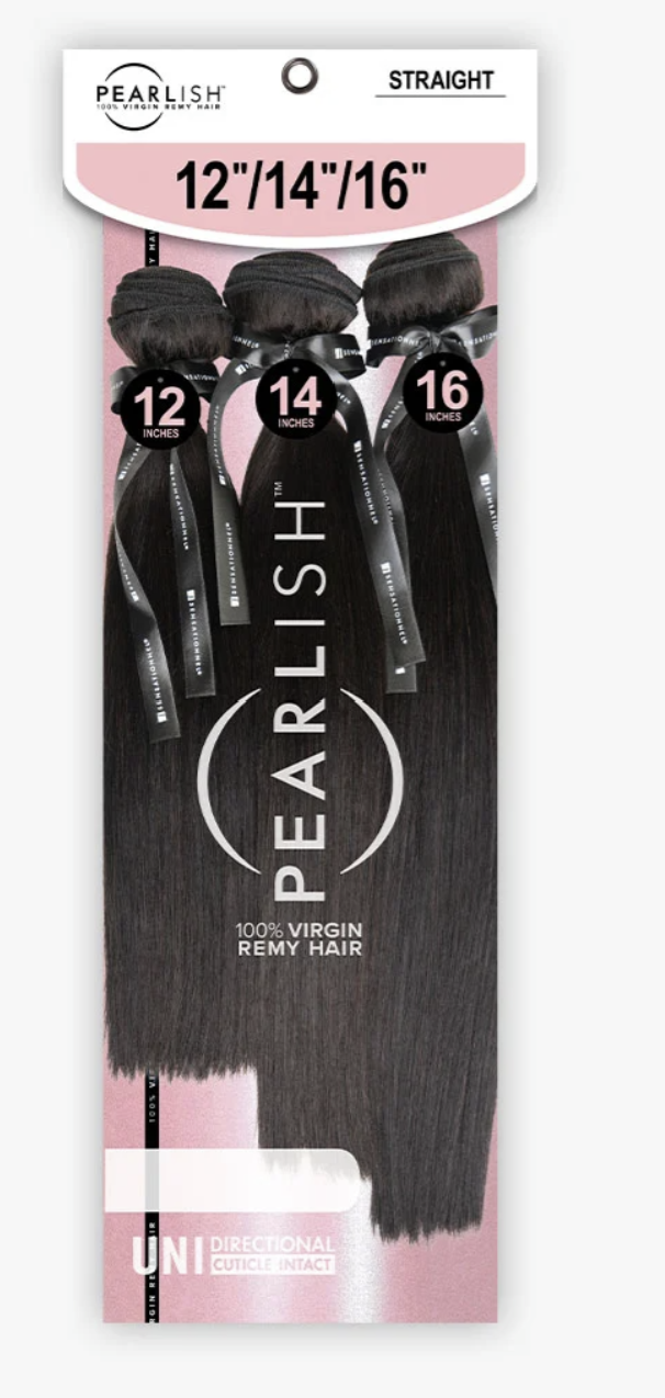 SENSATIONNEL 100% VIRGIN REMY HAIR PEARLISH MULTI PACK STRAIGHT 16"18"20"