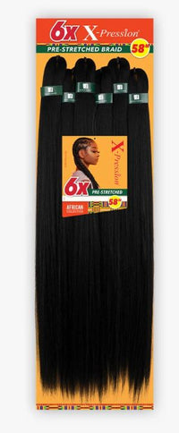 Thumbnail for SENSATIONNEL 6X X-PRESSION PRE-STRETCHED BRAID 58″, PACK