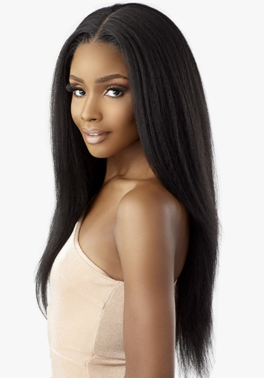 Sensationnel Butta wig 5” Deep Center Part, Baby Hair, Ear to Ear, Glueless, HD Lace, Pre-cut Lace, Pre-Plucked Hairline, Pre-tweezed with smaller knots