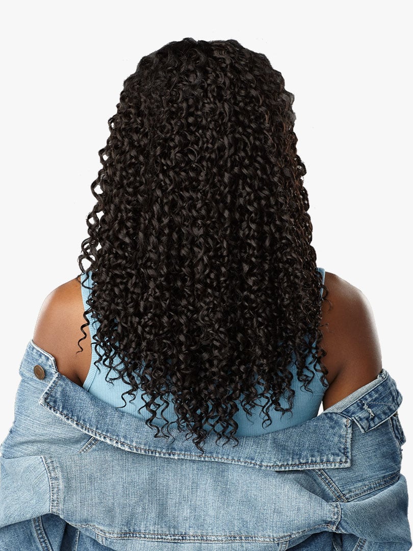 SENSATIONNEL CURLS KINKS & CO. CLIP-IN DREAM CHASER 14″, BACKVIEW