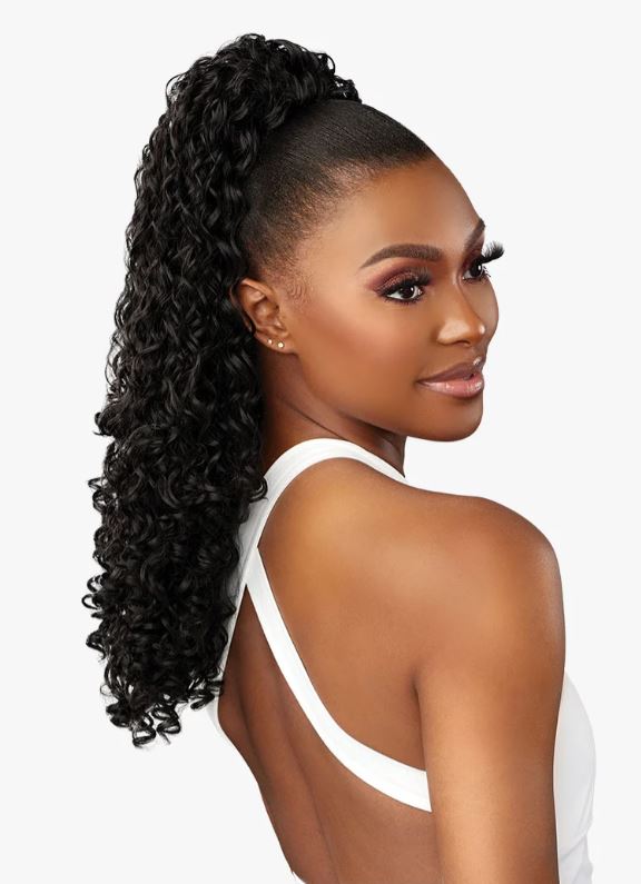 SENSATIONNEL LULU DRAWSTRING PONYTAIL - SANA, RIGHT SIDEVIEW, Sareya Beauty Supply Store Calgary Alberta Canada