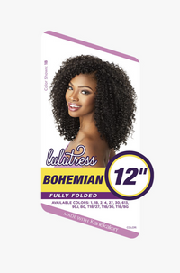 Thumbnail for Lulutress Bohemian hair product packaging with a woman's face on a white background