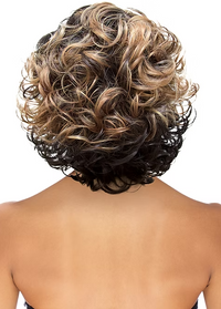 Thumbnail for Back view of a person with styled hair on a white background