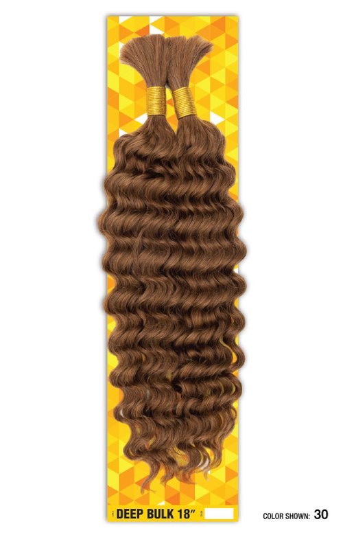 SHAKE N GO FREETRESS 100% HUMAN HAIR DEEP BULK 18", COLOR #30