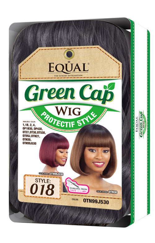 SHAKE-N-GO FREETRESS EQUAL SYNTHETIC GREEN CAP 018