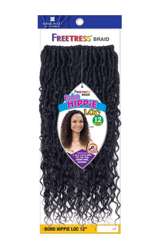 SHAKE N GO Freetress Boho Hippie Crochet Loc 12"