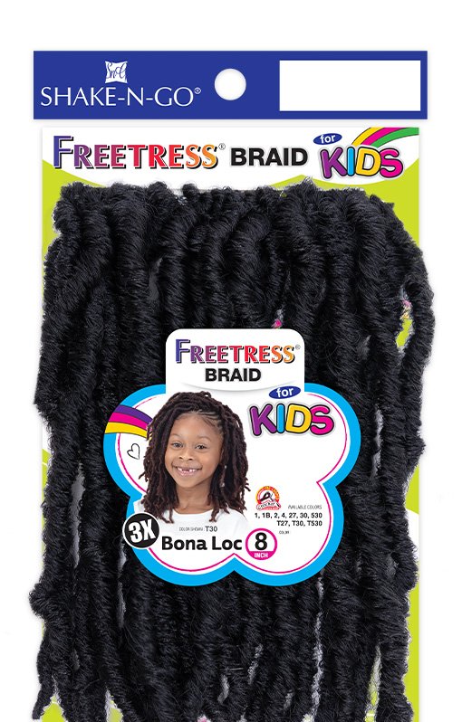 SHAKE N GO Freetress Equal 3X Kids-Bona Loc 8_2 Sareya Beauty