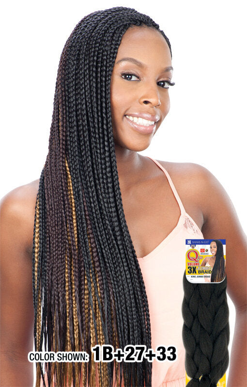 SHAKE N GO Freetress Que 3X Jumbo Braid Tri-Pack