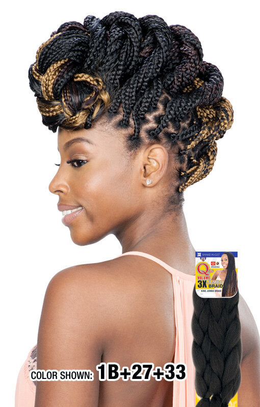 SHAKE N GO Freetress Que 3X Jumbo Braid Tri-Pack_Sareya Beauty Braiding hair