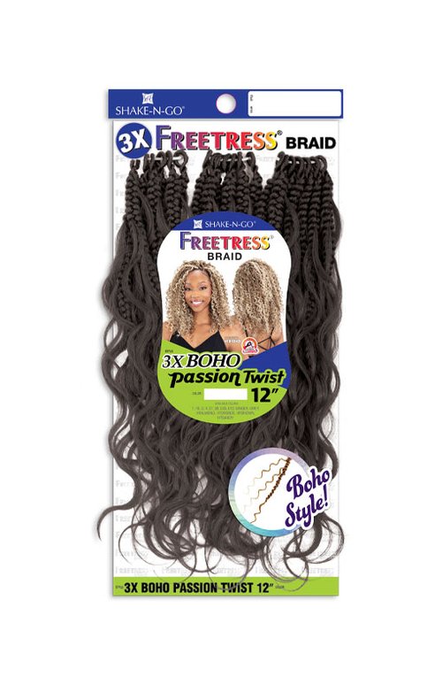 SHAKE N GO 3X Boho Passion Twist 12",Sareya Beauty Supply Store In Calgary Alberta Canada