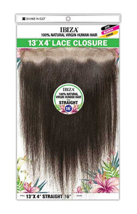 Thumbnail for SHAKE N GO FREETRESS Ibiza 100% Natural Virgin Human Hair 13 X 4 Closure