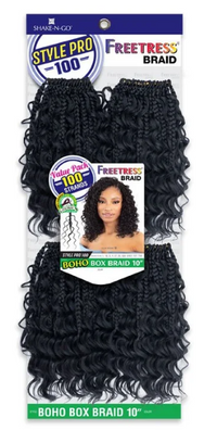 Thumbnail for Packaged hair extensions with a model image on the label against a white background
