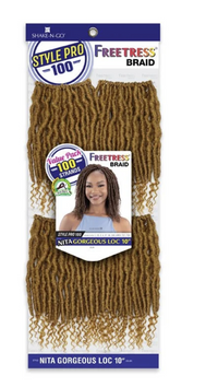 Thumbnail for Package of Style Pro Freetress Braid with a model image on a white background