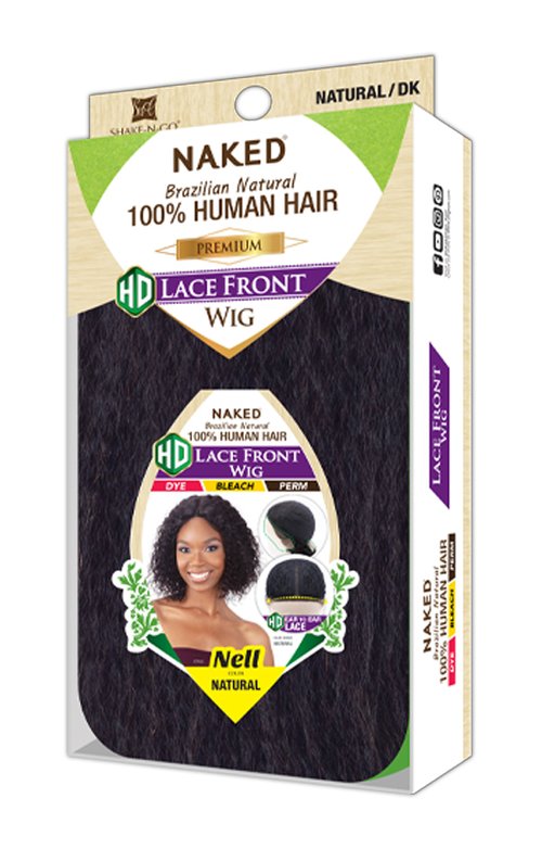 SHAKE N GO FreeTress 100% Brazilian Natural Human Hair Lace Front Wig- NELL Sareya Beauty Supply Store in Calgary , Wig Store