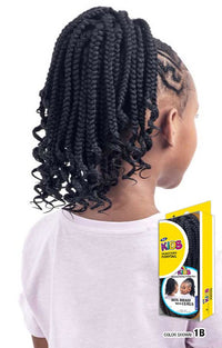 Thumbnail for SHAKE N GO FreeTress Kids Ponytail - BOX BRAID WITH CURLS Sareya Beauty Supply Store in Calgary Alberta Canada, ponytails