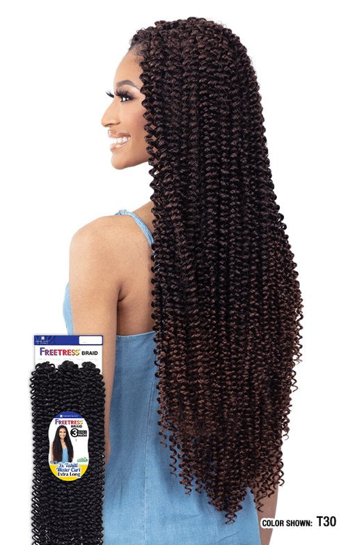 SHAKE N GO Freetress 3X Tahiti Water Curl Extra Long Back , sareya beauty supply store 