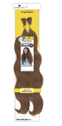 Thumbnail for Packaged hair extensions with a yellow label on a white background