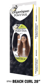 Thumbnail for Organique Ponytail hair product packaging with a woman's face on a white background