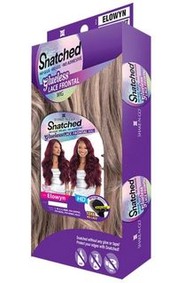 Thumbnail for Box of Shatched hair extensions with purple and brown design