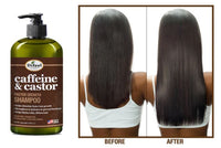 Thumbnail for DIFEEL CAFFEINE & CASTOR SHAMPOO FOR FASTER HAIR GROWTH -12 OZ, BOTTLE AND HAIR