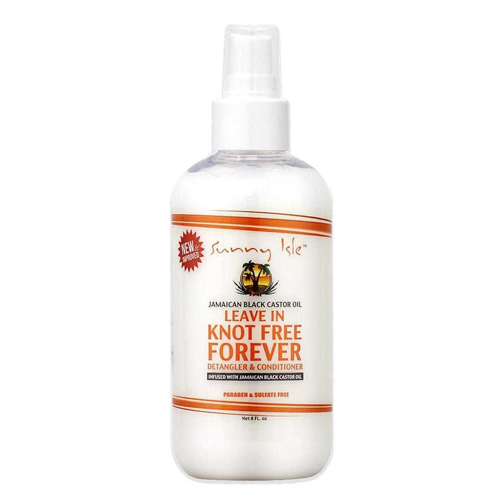 SUNNY ISLE  JAMAICAN CASTOR OIL KNOT FREE FOREVER LEAVE IN   DETANGLER - 8 OZ