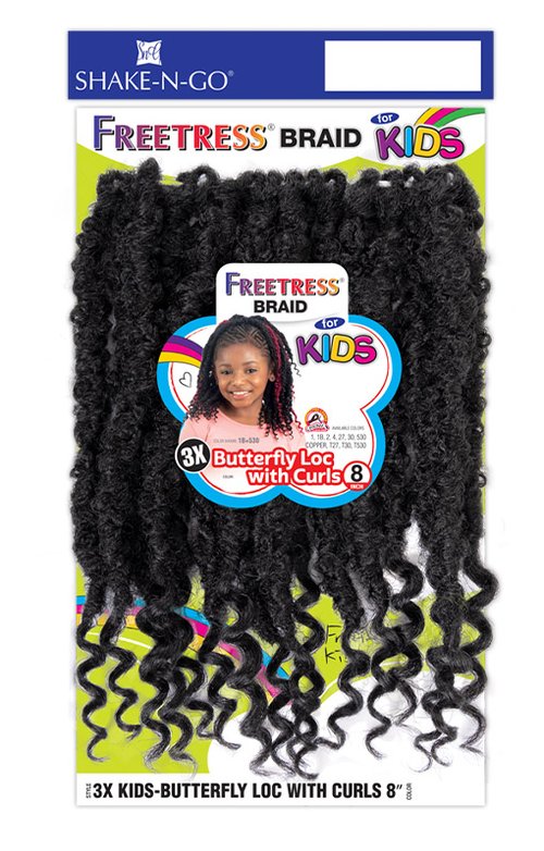 SHAKE N GO FREETRESS Butterfly Loc With Curls 8"