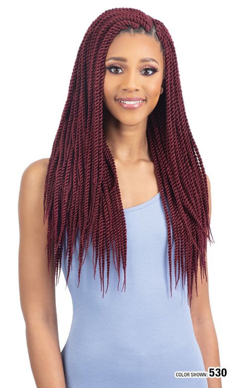 SHAKE N GO FREETRESS EQUAL 3X SENEGALESE TWIST 18", FRONT VIEW