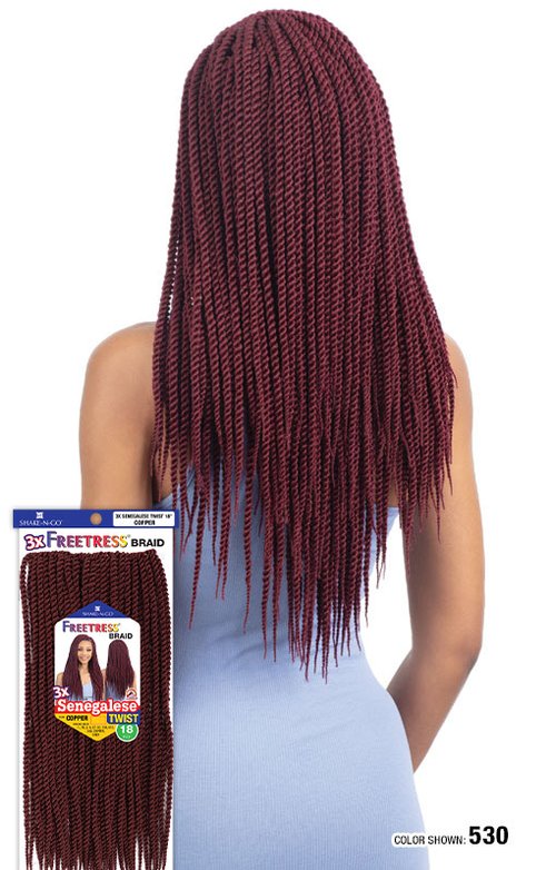 SHAKE N GO FREETRESS EQUAL 3X SENEGALESE TWIST 18", BACK VIEW