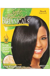 Thumbnail for SOFT & BEAUTIFUL Botanicals No-Lye Sensitive Scalp Relaxer Kit