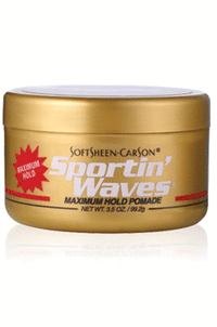 Thumbnail for SOFT SHEEN CARSON Sportin' Waves Maximum Hold Pomade (3.5oz) Sareya Beauty, Beauty Supply store in calgary, Beauty Supply Store near me