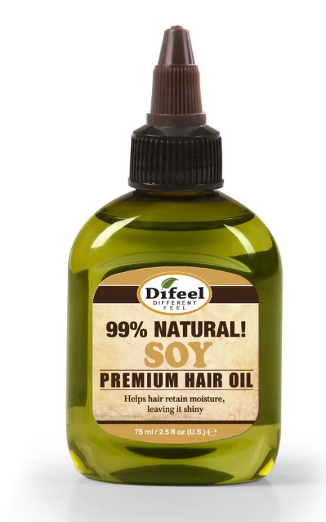 DIFEEL 99% NATURAL PREMIUM HAIR OIL - SOY OIL 2.5 OZ