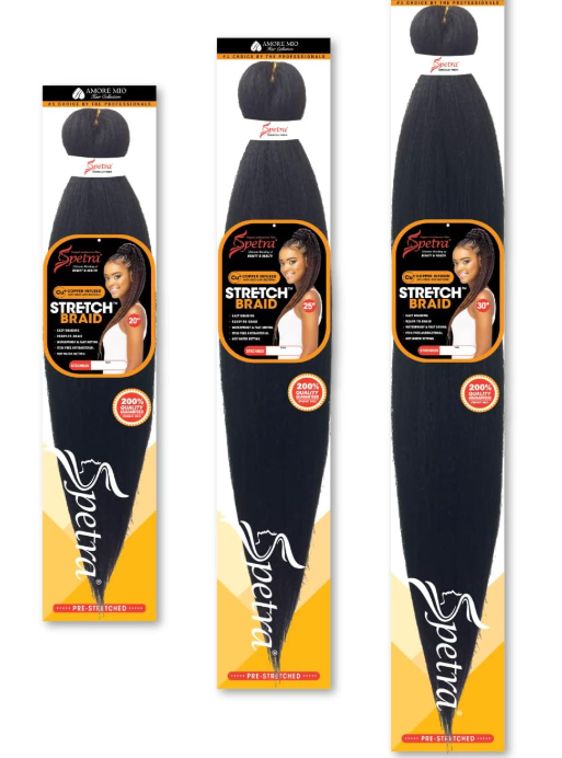 SPEPTRA Ez Braid Pre-Stretched Braiding Hair - Single Pack - 52", sareya Beauty Supply Store in Calgary 