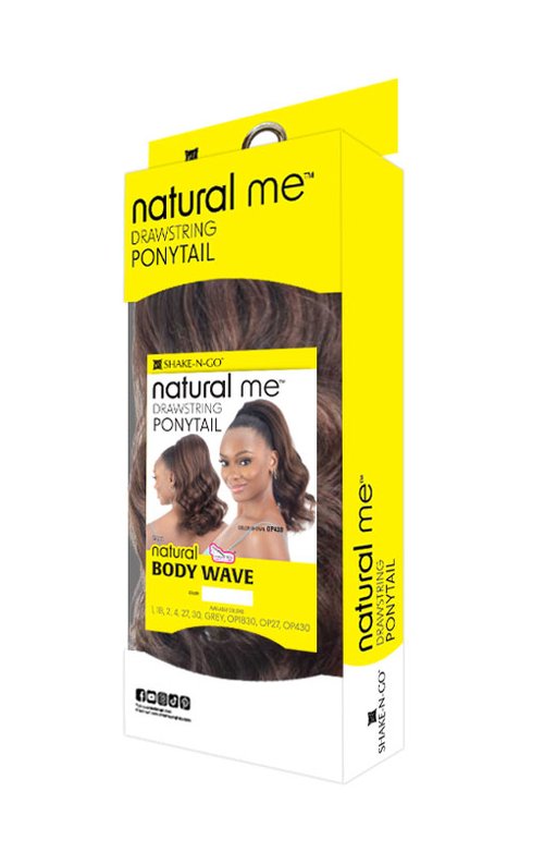 SHAKE N GO FREE TRESS DRAWSTRING PONYTAIL NATURAL BODY WAVE, PACK