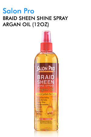 Salon Pro Braid Sheen Shine Spray_Argan Oil (12oz)