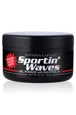 SPORTIN' WAVES POMADE [REGULAR] BLACK (3.5OZ)