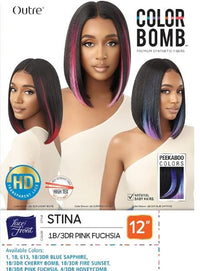 Thumbnail for OUTRE COLOR BOMB SYNTHETIC HD LACE FRONT WIG - STINA, BOX LABEL