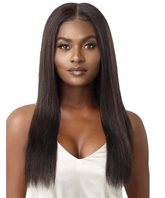 OUTRE MYTRESSES BLACK LACE FRONTAL WIG 13X4-HH-VIRGIN STRAIGHT 24"